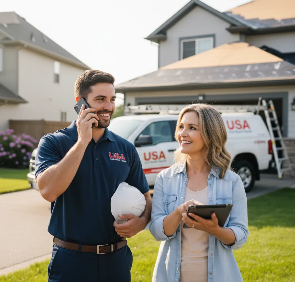 USA Roof Repair Experts customer support in Brady